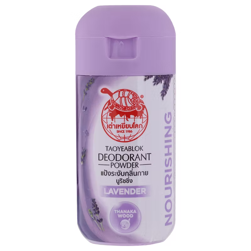 Taoyeblok Lavender Deodorant Powder 22g — Pack of 3 for Natural Freshness
