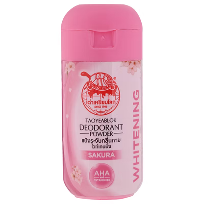 Taoyeblok Sakura Deodorant Powder 22g - Pack of 3 for Fresh & Odor-Free Skin