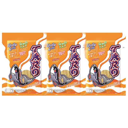 Taro BBQ Flavor Fish Snack - 20g (Pack of 3)