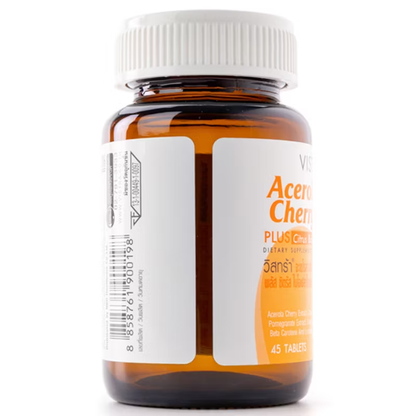 Vistra Acerola Cherry 1000 mg with Citrus Bioflavonoids - 45 Tablets for Immunity & Skin