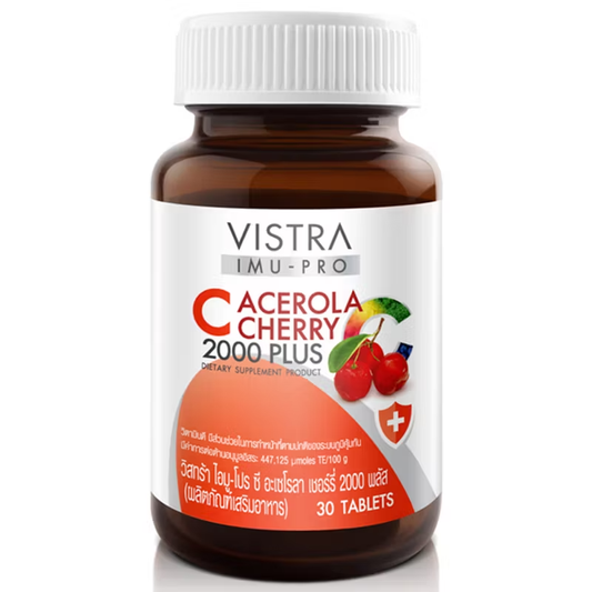 Vistra Imu-Pro C Acerola Cherry 2000 Plus — 30 Tablets for Immune Support