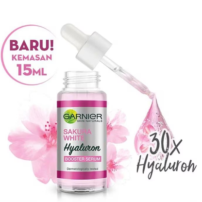 Garnier Sakura Glow 30x Hyaluron Booster Serum 15ml – Brightening & Hydrating