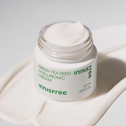 Innisfree Green Tea Seed Hyaluronic Cream 50ml - Hydrating & Nourishing Skincare