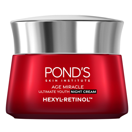 Pond's Age Miracle Night Cream with Hexyl-Retinol - 45g for Youthful Skin