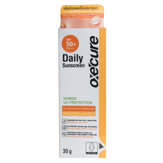 Oxe Cure Daily Sunscreen SPF 50+ PA++++ - 30g for Sensitive & Oily Skin
