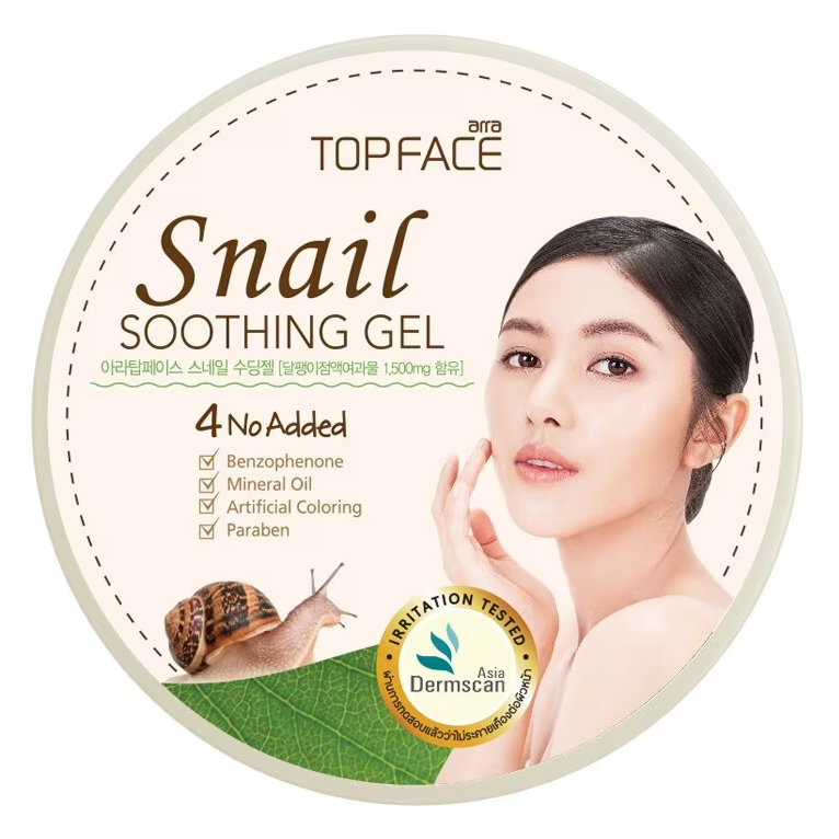 Arra TopFace Snail Soothing Gel 300g – Hydrating and Repairing Skincare