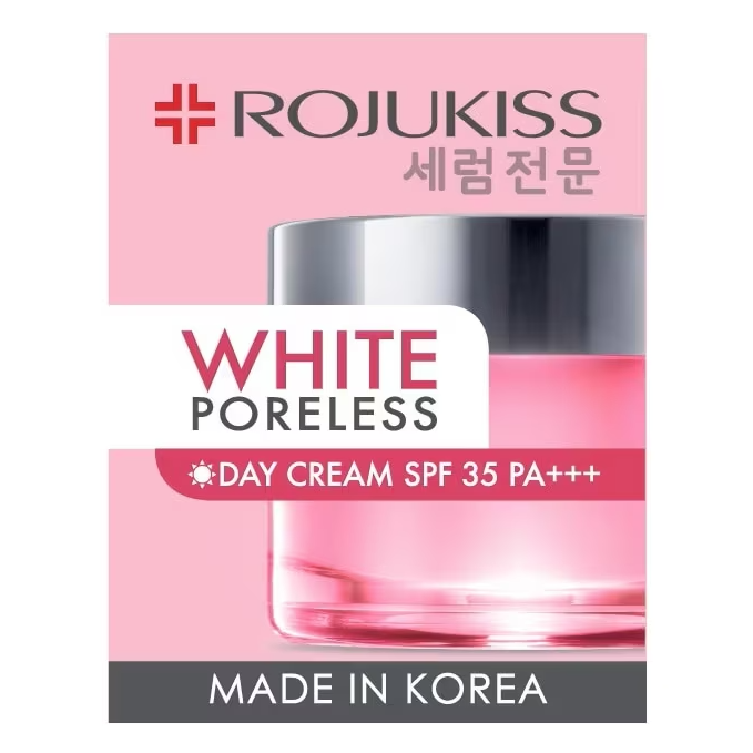 Rojukiss White Poreless Day Cream SPF35 PA+++ 45ml - Brightening & Pore-Minimizing