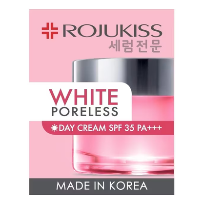 Rojukiss White Poreless Day Cream SPF35 PA+++ 45ml - Brightening & Pore-Minimizing