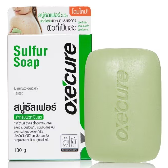 Oxe Cure Sulfur Soap 100g – Acne & Oily Skin Treatment