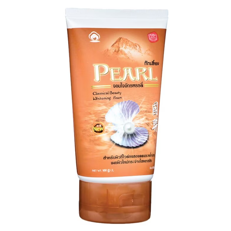 Kok Liang Pearl Whitening Foam 100g - Brightening Facial Cleanser