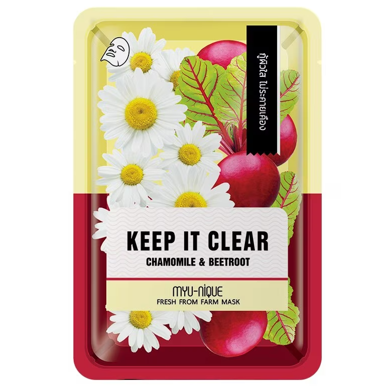 MYU-NIQUE Fresh Farm Chamomile & Beetroot Mask - 25g (Pack of 3)