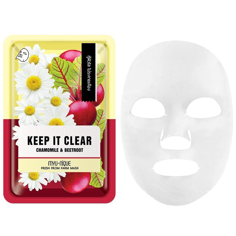 MYU-NIQUE Fresh Farm Chamomile & Beetroot Mask - 25g (Pack of 3)