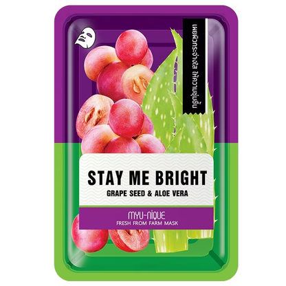 MYU-NIQUE Fresh Farm Grape Seed & Aloe Vera Mask 25g - Pack of 3