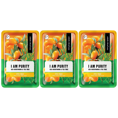 MYU-NIQUE Fresh Farm Sea Buckthorn & Tea Tree Mask (25g) – Pack of 3