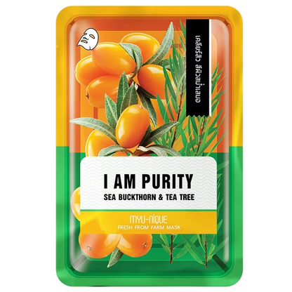 MYU-NIQUE Fresh Farm Sea Buckthorn & Tea Tree Mask (25g) – Pack of 3