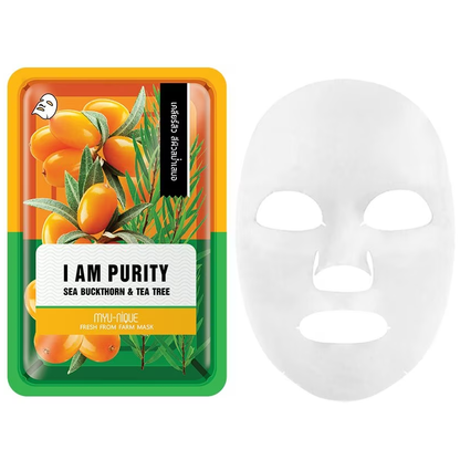 MYU-NIQUE Fresh Farm Sea Buckthorn & Tea Tree Mask (25g) – Pack of 3