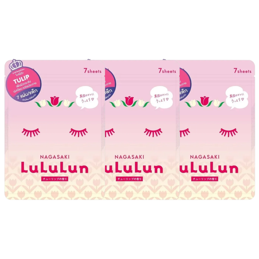 Lululun Nagasaki Face Mask - Hydrating Japanese Sheet Mask (3 Packs of 7 Sheets)
