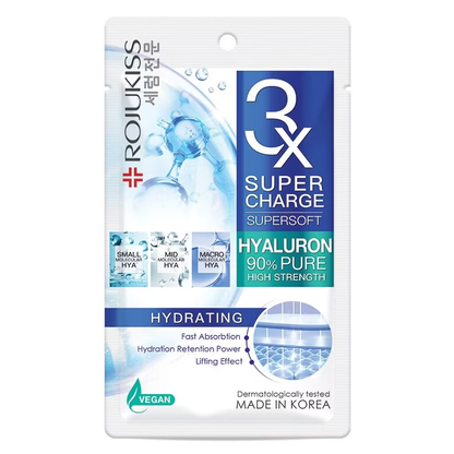 Rojukiss Super Charge Hyaluron Hydrating Sheet Mask - Pack of 6