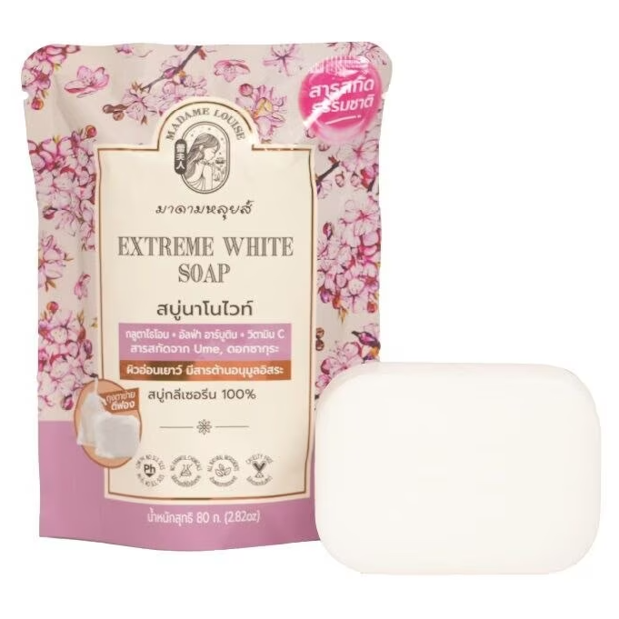 Madame Louis Extreme White Soap 80g - Brightening & Skin Whitening