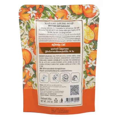 Madame Louis Brightamin Soap - Vitamin C & E 80g - Made in Thailand