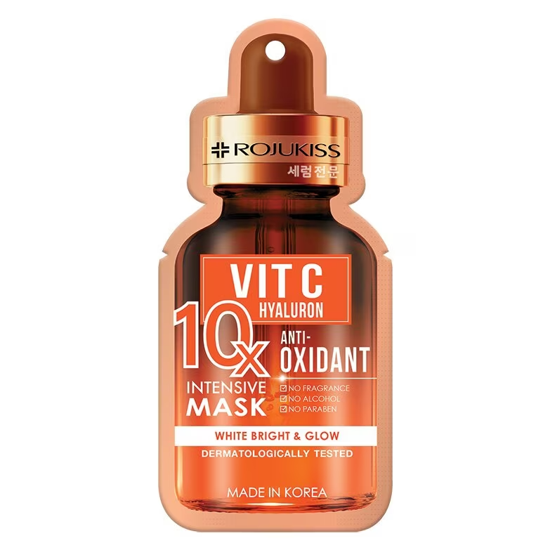 Rojukiss Vitamin C Hyaluronic Acid 10X Intensive Mask – Pack of 6