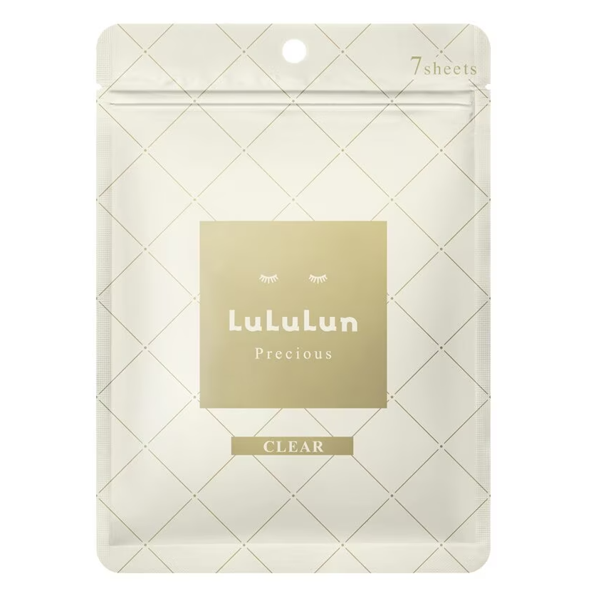 Lululun Precious Clear Face Mask – Hydrating & Brightening (7 Sheets)