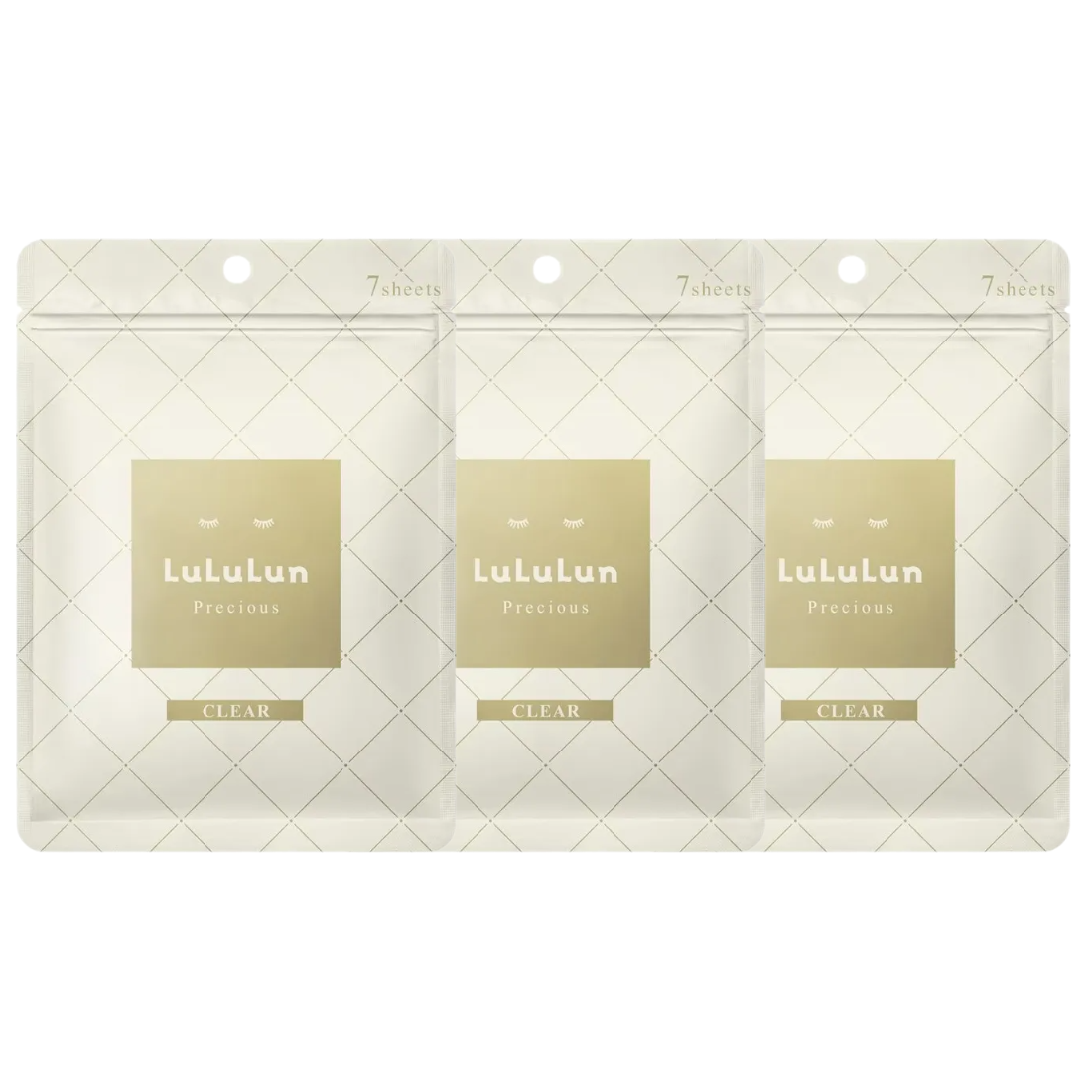 Lululun Precious Clear Face Mask – Hydrating & Brightening (7 Sheets)