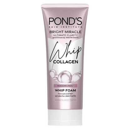 Pond's Bright Miracle Whip Foam – Collagen & Brightening Facial Cleanser 90g