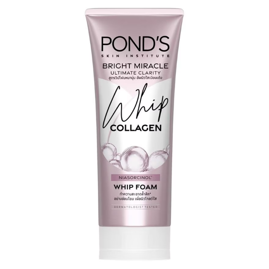 Pond's Bright Miracle Whip Foam – Collagen & Brightening Facial Cleanser 90g