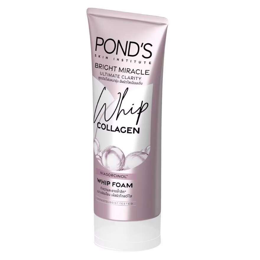 Pond's Bright Miracle Whip Foam – Collagen & Brightening Facial Cleanser 90g