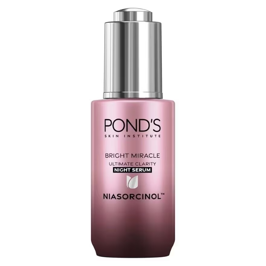 Pond's Bright Miracle Night Serum with Niasorcinol - 30g for Radiant, Even Skin