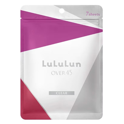 Lululun Over 45 Clear Face Mask - Hydrating Anti-Aging Sheet Mask (7 Sheets)