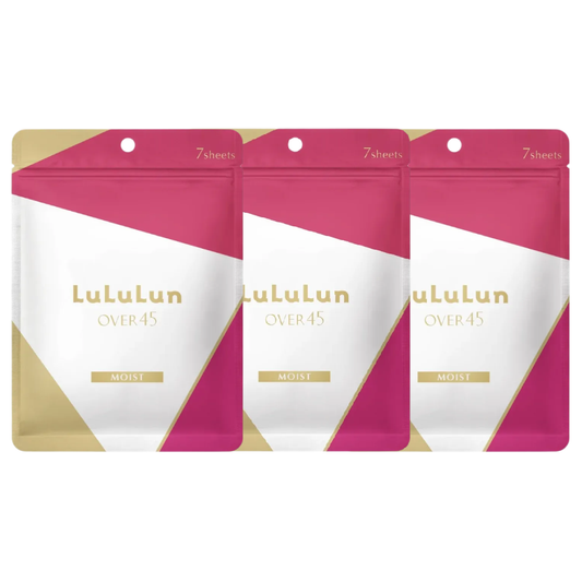 Lululun Over 45 Moisturizing Face Mask - Pack of 3 (7 Sheets Each) - Made in Japan
