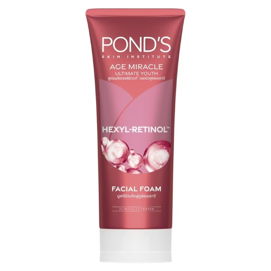 Pond's Age Miracle Ultimate Youth Hexyl-Retinol Facial Foam 90g | Anti-Aging Cleanser