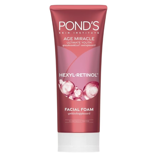 Pond's Age Miracle Ultimate Youth Hexyl-Retinol Facial Foam 90g | Anti-Aging Cleanser