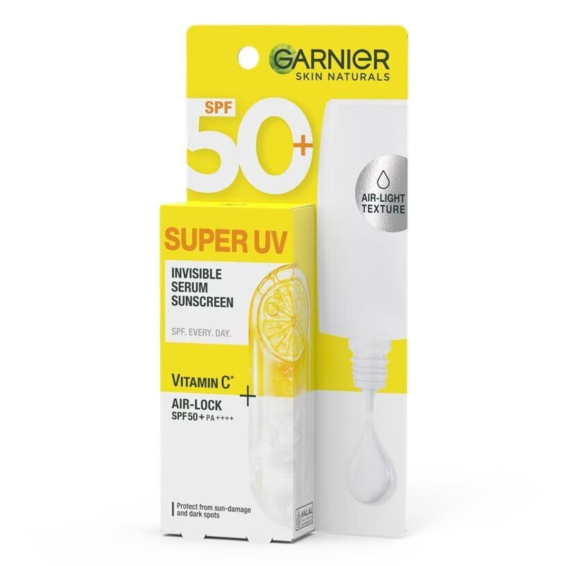 Garnier Super UV Serum SPF 50+ – Lightweight Daily Sun Protection