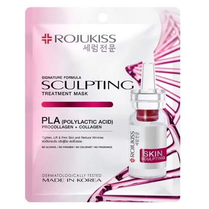 Rojukiss PLA Sculpting Treatment Mask – Pack of 6 for Firming & Rejuvenation
