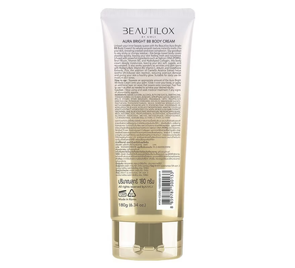 Beautilox Aura Bright BB Body Cream 180g - Radiant, Moisturizing Skin Cream