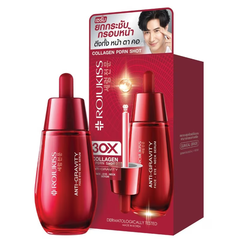 Rojukiss Anti-Gravity Face, Eye & Neck Serum 40ml - Rejuvenate & Firm Skin