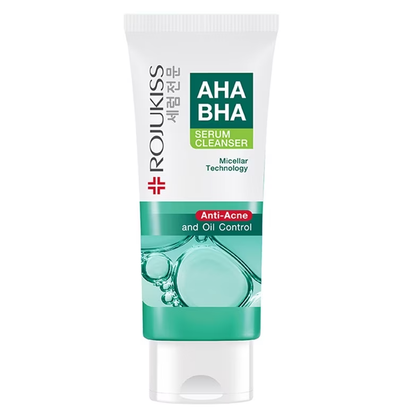 Rojukiss AHA BHA Serum Cleanser 100g – Gentle Exfoliating & Deep Cleansing