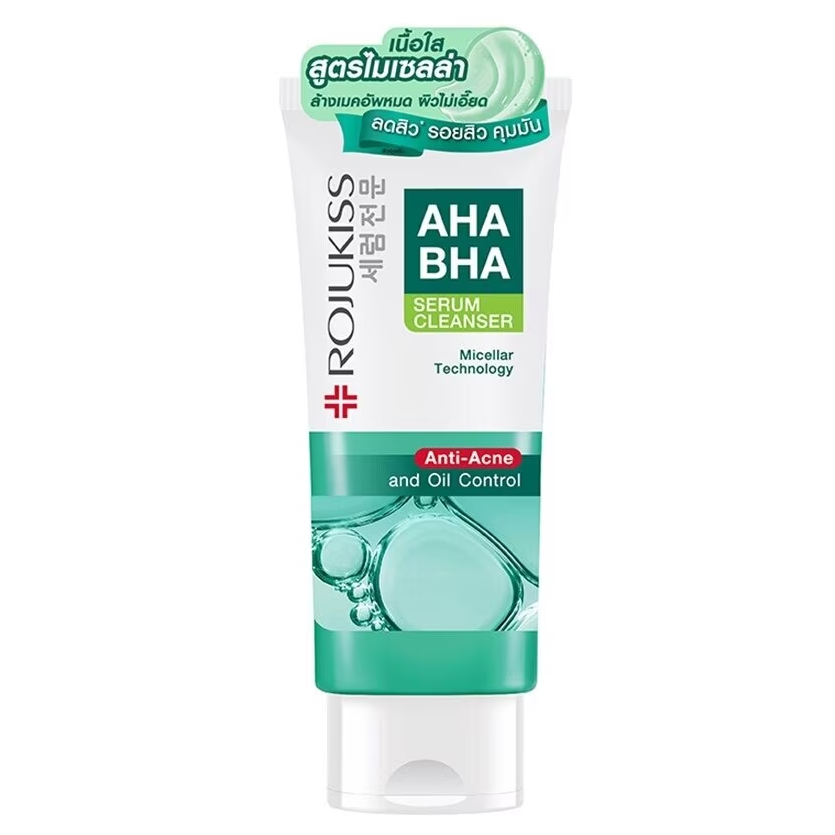 Rojukiss AHA BHA Serum Cleanser 100g – Gentle Exfoliating & Deep Cleansing