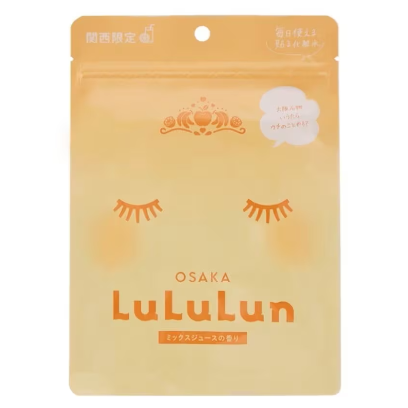 Lululun Osaka Face Mask - Hydrating Japanese Sheet Masks (3-Pack of 7 Sheets)