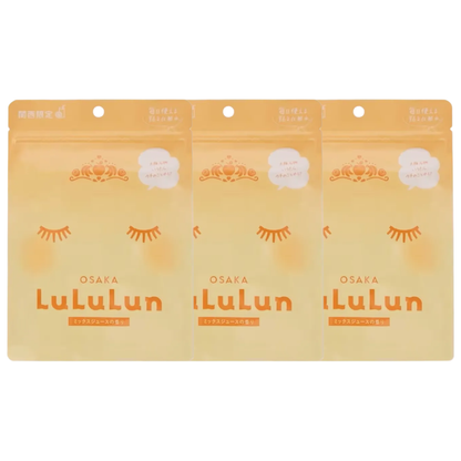 Lululun Osaka Face Mask - Hydrating Japanese Sheet Masks (3-Pack of 7 Sheets)