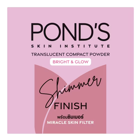 Pond's Bright & Glow Translucent Compact Powder with Shimmer Finish 9g