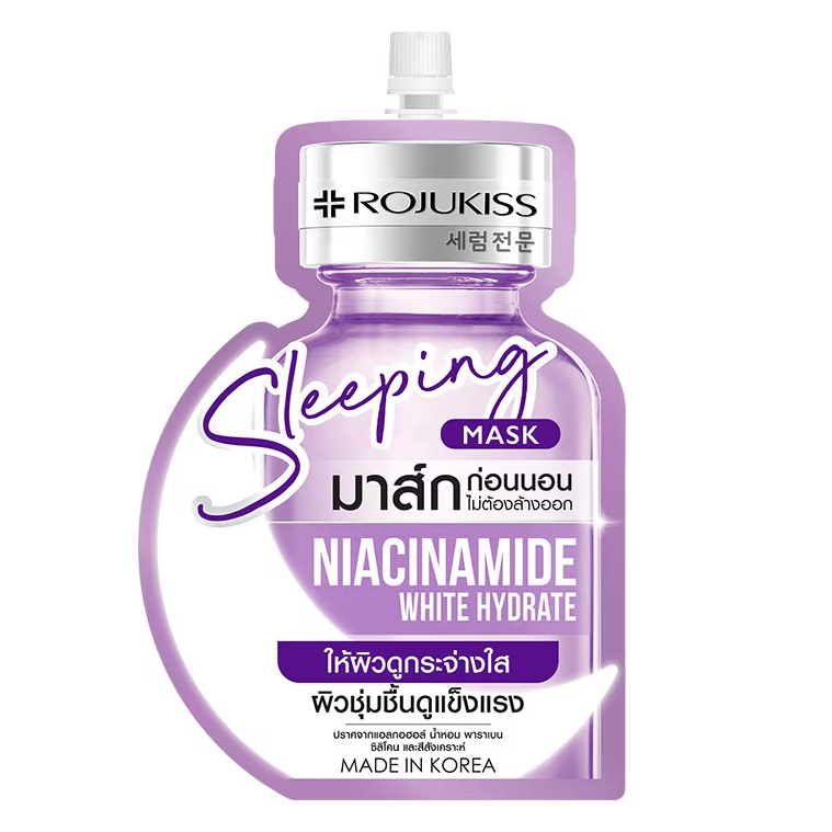 Rojukiss Niacinamide White Hydrate Sleeping Mask - Pack of 6