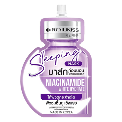 Rojukiss Niacinamide White Hydrate Sleeping Mask - Pack of 6