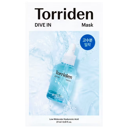 Torriden Dive In Low Molecule Hyaluronic Acid Mask Sheet - 27ml (Pack of 6)