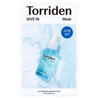 Torriden Dive In Low Molecule Hyaluronic Acid Mask Sheet - 27ml (Pack of 6)