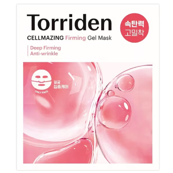 Torriden Cellmazing Firming Gel Mask Sheet for Face & Neck - 45g (Pack of 6)