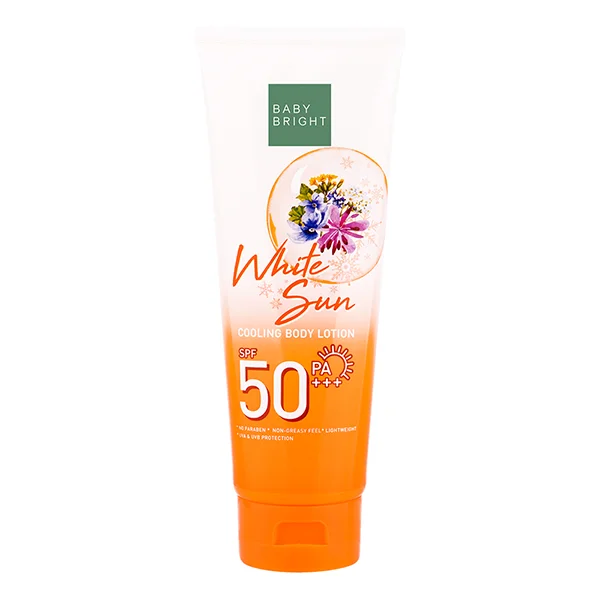 Baby Bright SPF50 PA+++ Cooling Sun Body Lotion 160ml – Hydrating & Protecting